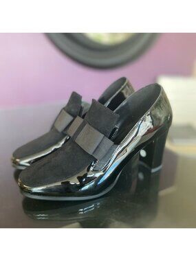 Chic Black Patent Leather Heels